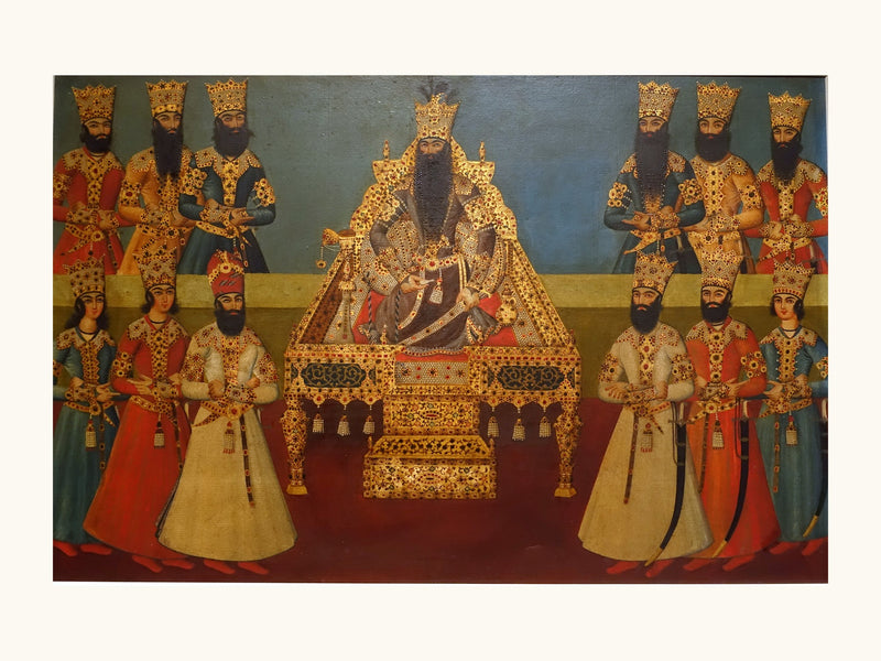 The Court of Fath-Ali Shah | Restored Qajar Painting