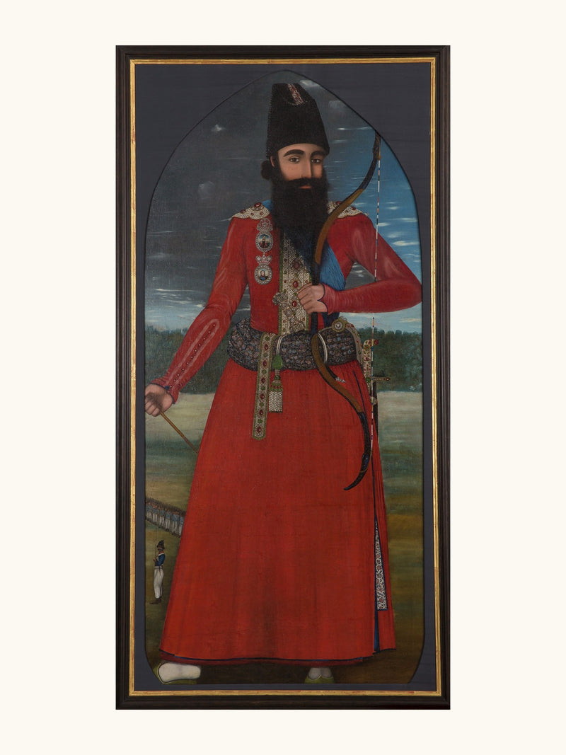 Portrait of the Crown Prince Abbas Mirza | Restored Qajar Painting