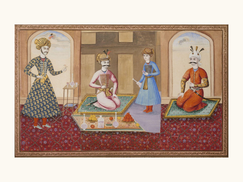 Shah Abbas in Audience | Restored Qajar Painting