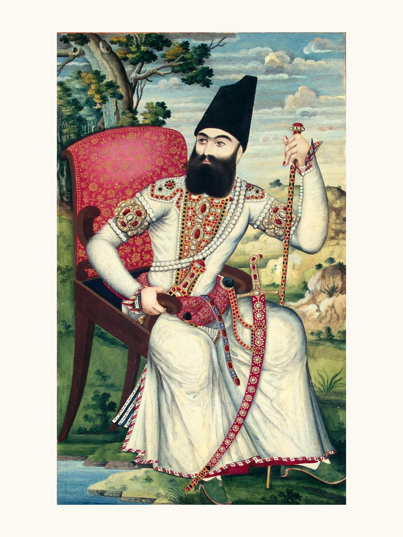Portrait of Abbas Mirza | Restored Qajar Painting
