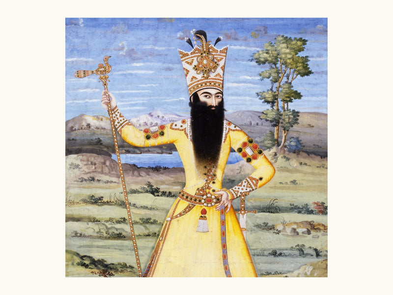 Portrait of Fath-Ali Shah Qajar | Restored Qajar Painting