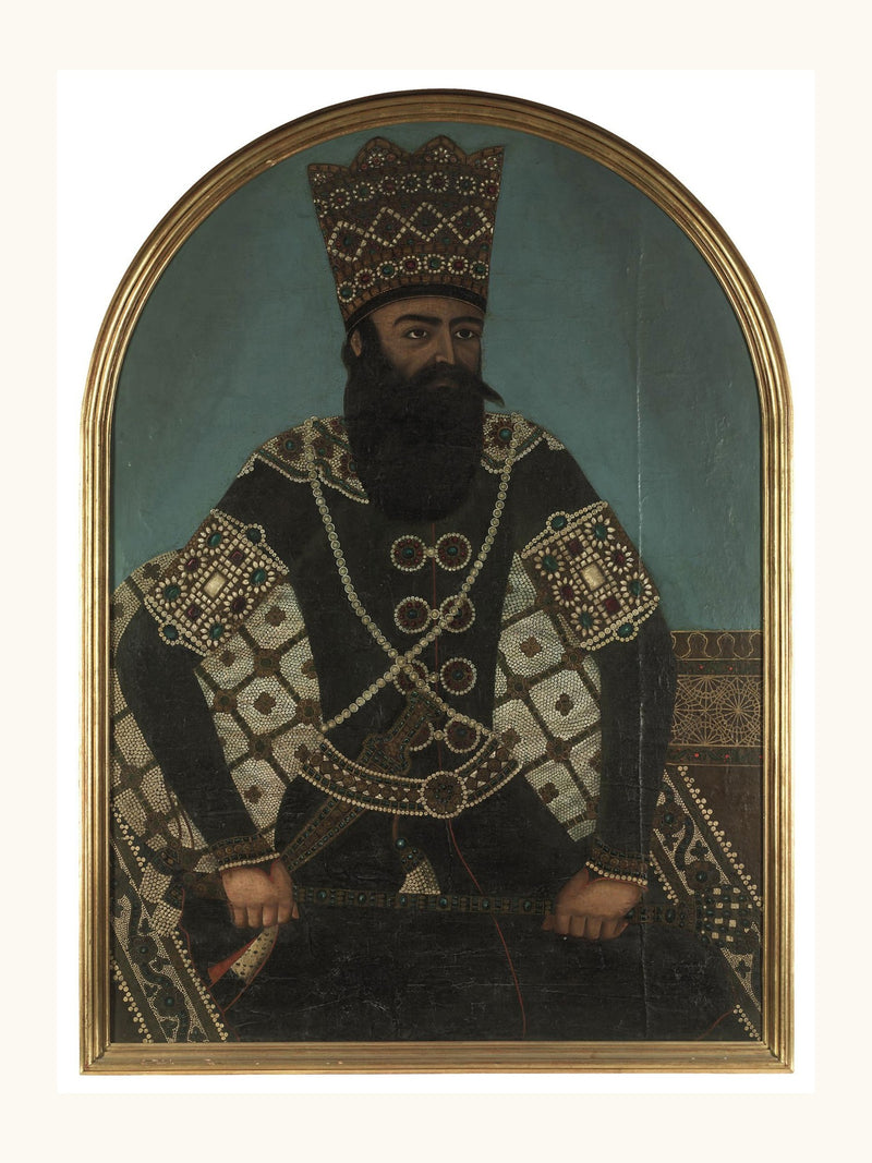 Fath-Ali Shah, after Mihr Ali | Restored Qajar Painting