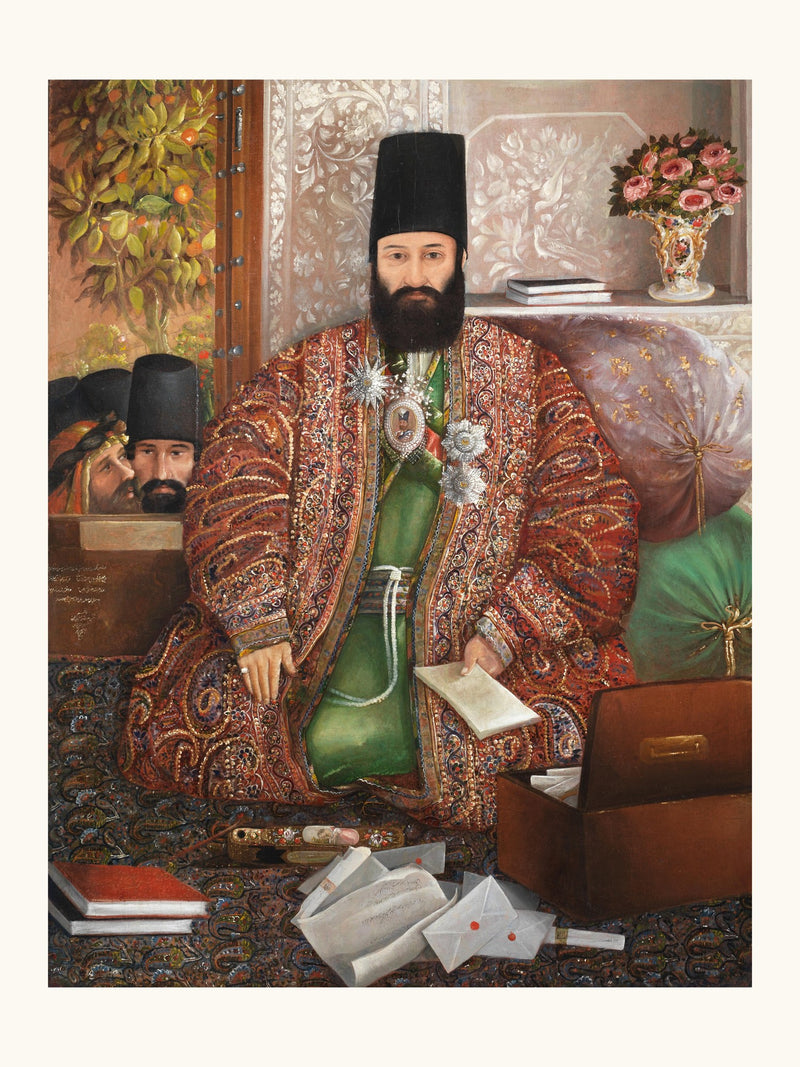 The Governor of Arabistan | Restored Qajar Painting