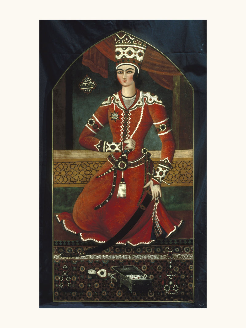 Portrait of Prince Yahya, by Muhammad Hasan | Restored Qajar Painting