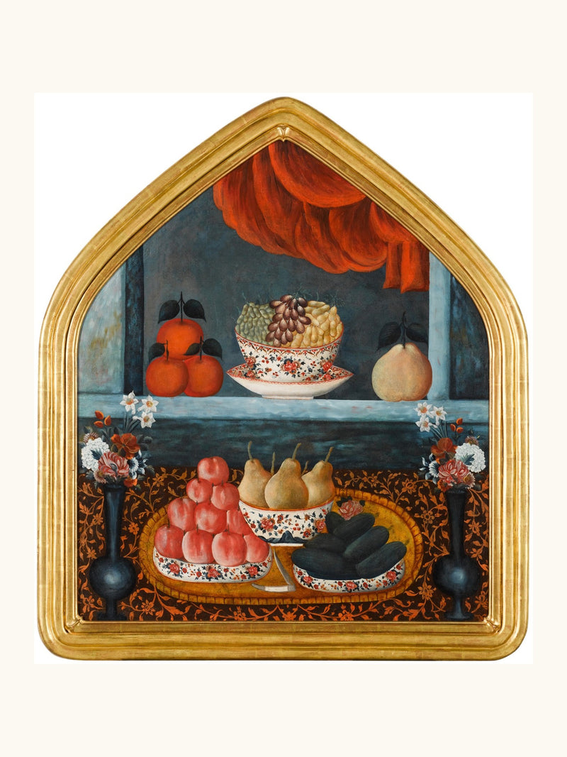 A Nowruz Still Life | Restored Qajar Painting