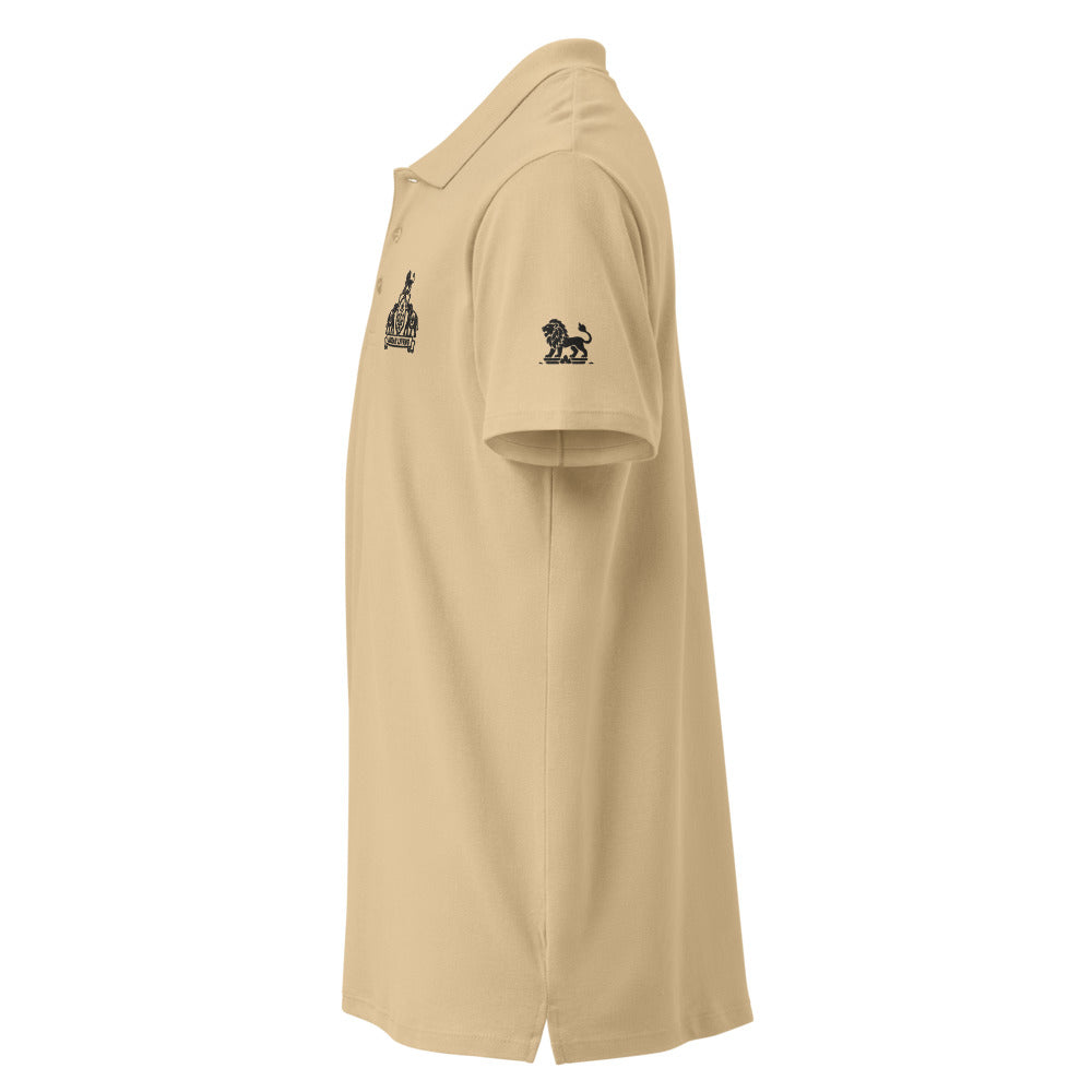 Aurah Living Crest Polo — Embroidered, Sand — view 3