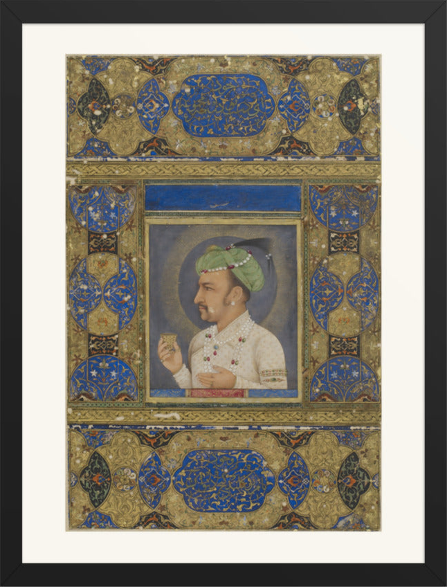 Portrait of the Emperor Jahangir — Restored Mughal Wall Art — view 9