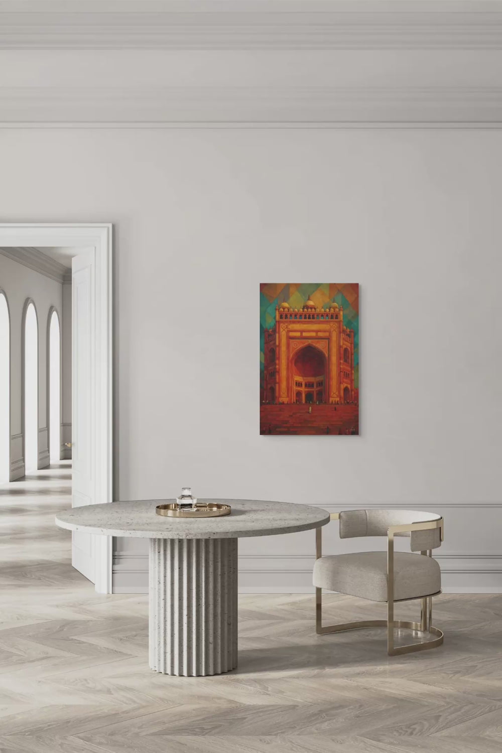 Grand Gateway of Fatehpur — Monumental Indian Architecture Art Piece — view 13