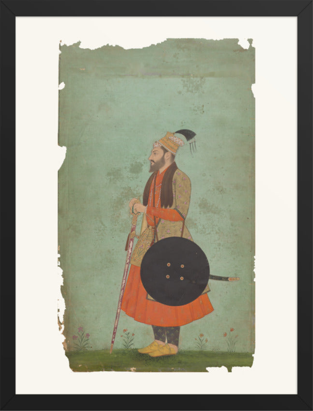 Portrait of Prince Murad Baksh — Restored Mughal Wall Art — view 9