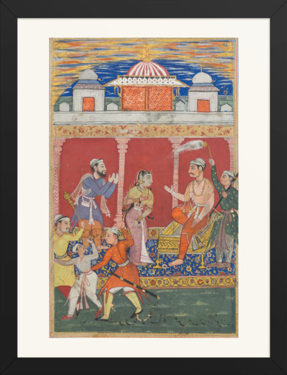 The Prince's Ordeal, by Ghulam 'Ali — Tuti-nama | Restored Mughal Wall Art — view 8