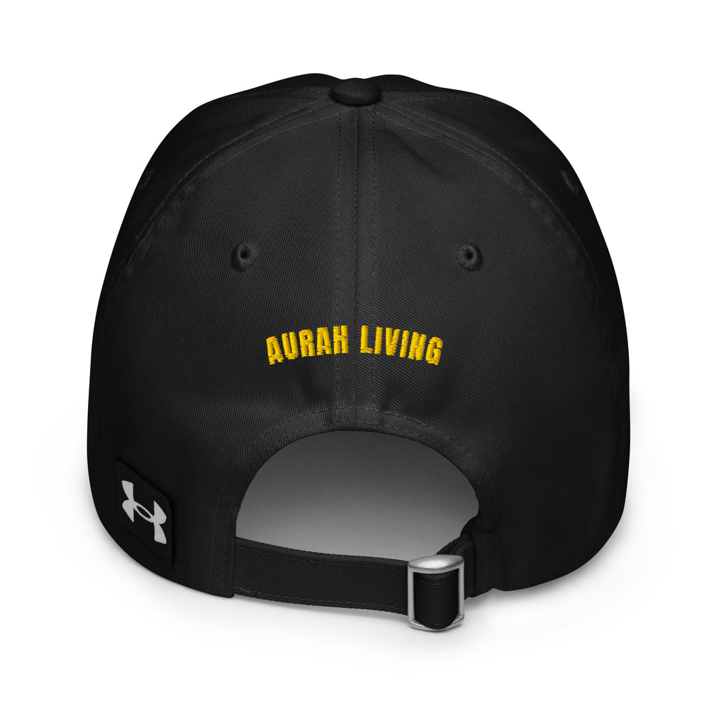 Aurah Living Crest Dad Hat — Gold Embroidery — view 4