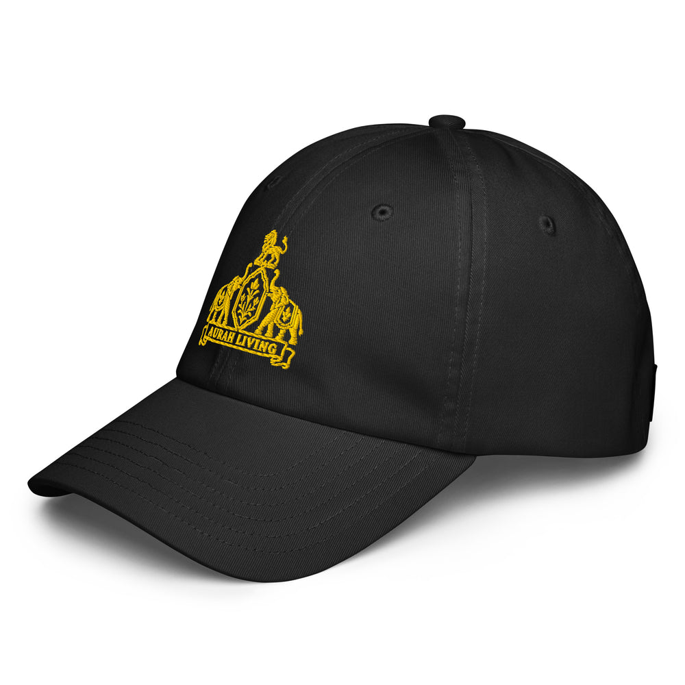 Aurah Living Crest Dad Hat — Gold Embroidery — view 2