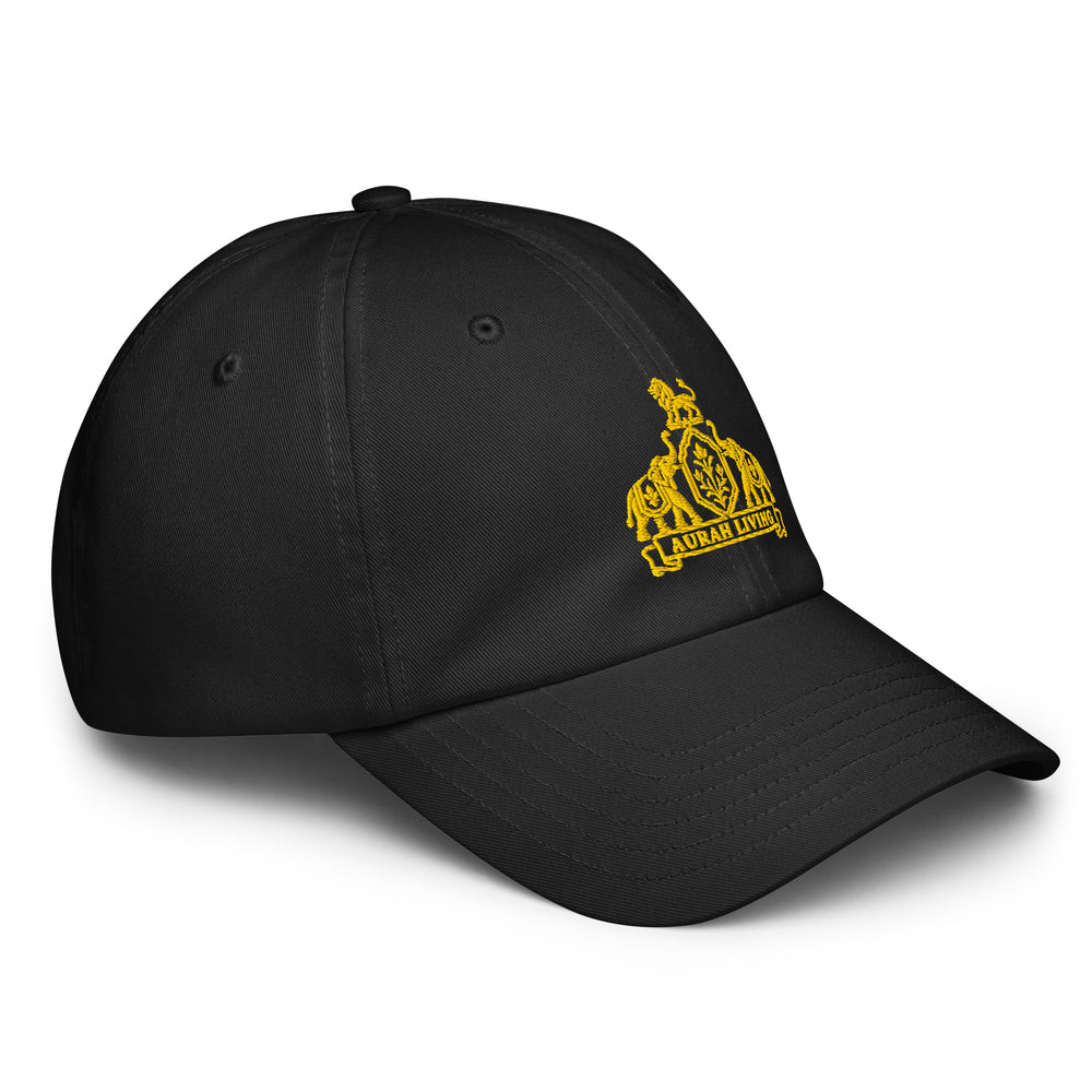 Aurah Living Crest Dad Hat — Gold Embroidery — view 3