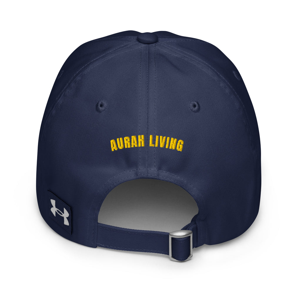 Aurah Living Crest Dad Hat — Gold Embroidery — view 8