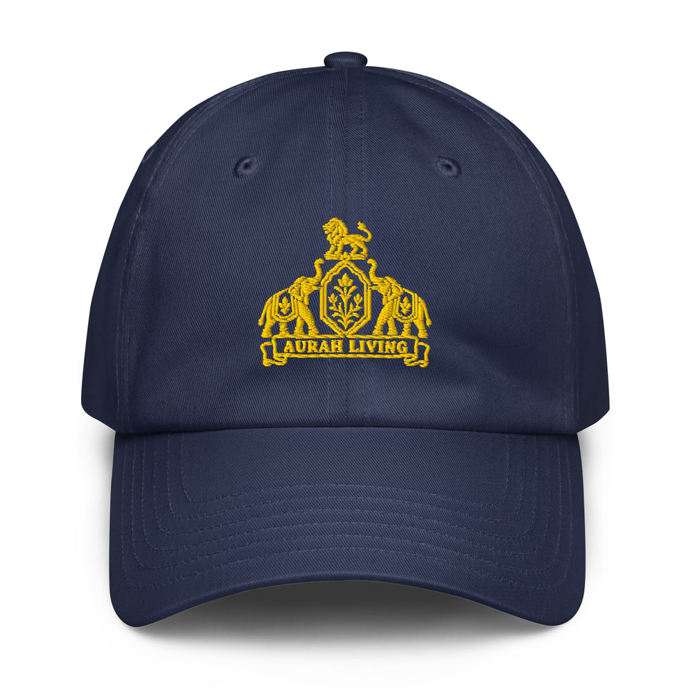 Aurah Living Crest Dad Hat — Gold Embroidery — view 5