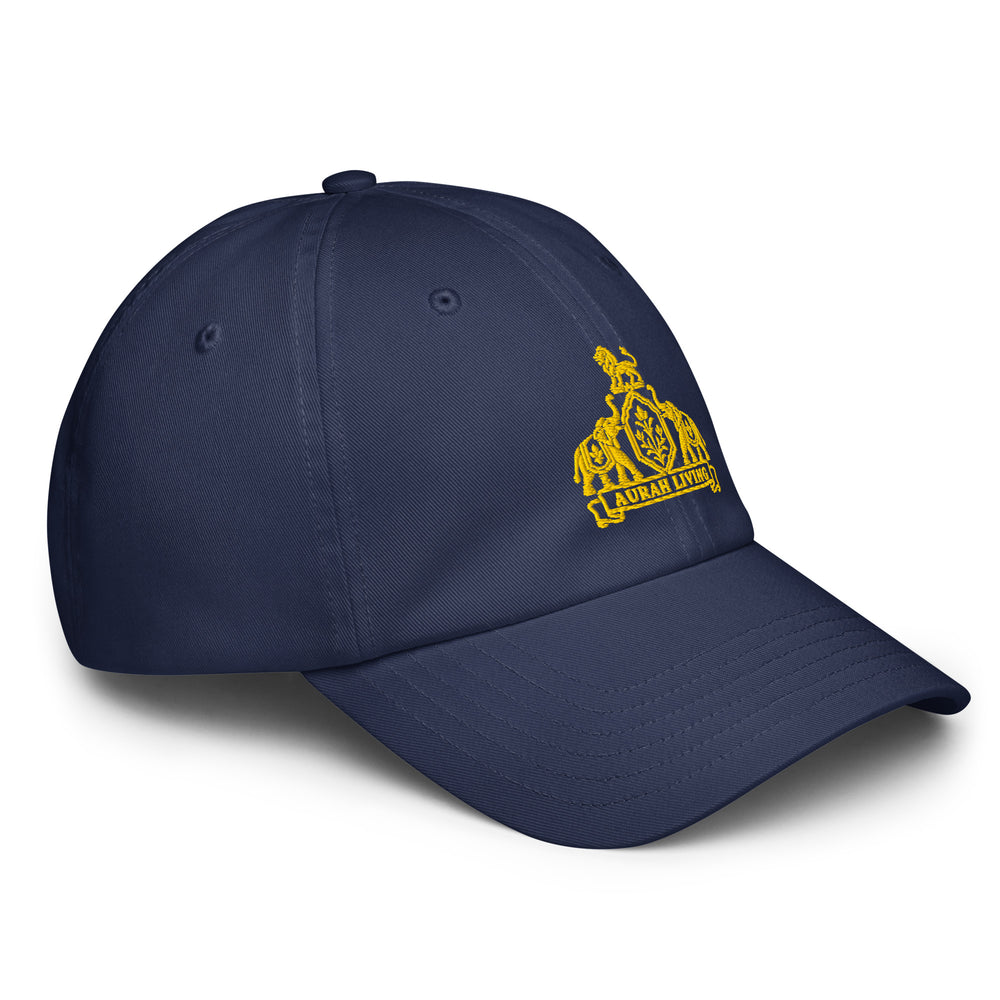 Aurah Living Crest Dad Hat — Gold Embroidery — view 7