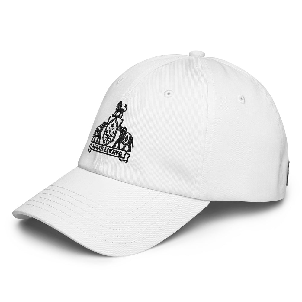 Aurah Living Crest Dad Hat — Black Embroidery — view 3