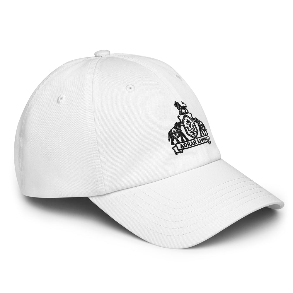 Aurah Living Crest Dad Hat — Black Embroidery — view 4