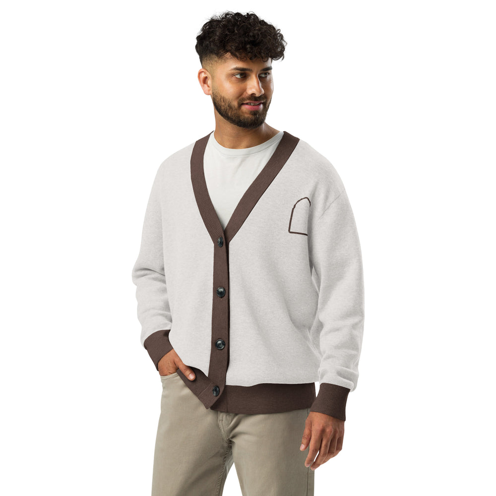Jharokha — Mughal Arch Jacquard Knit Cardigan — view 8