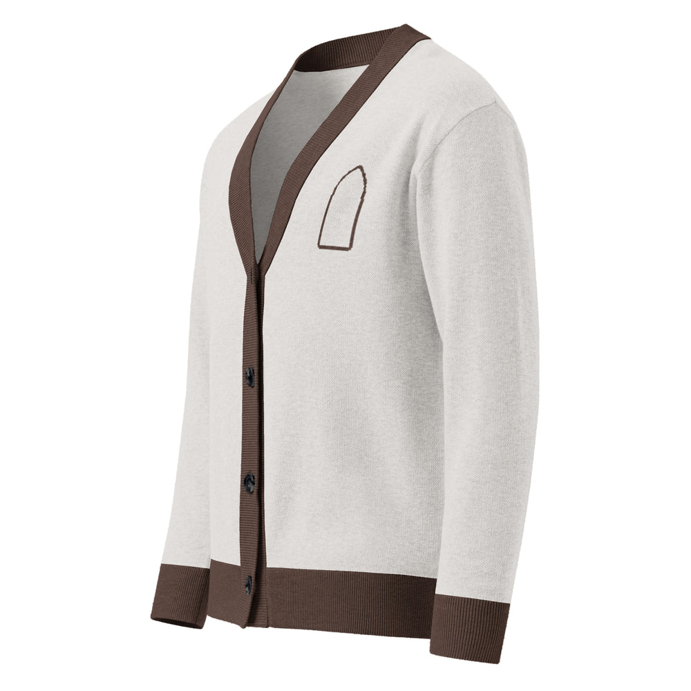 Jharokha — Mughal Arch Jacquard Knit Cardigan — view 4