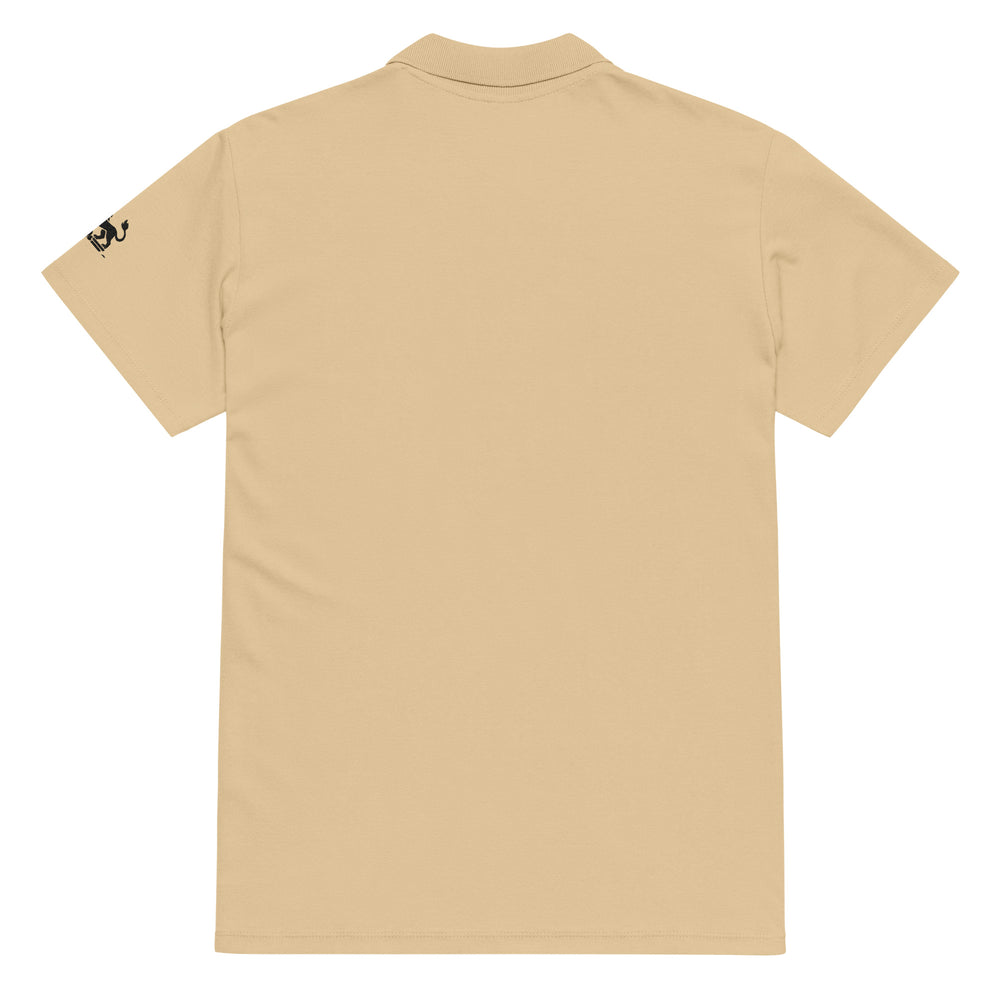 Aurah Living Crest Polo — Embroidered, Sand — view 2