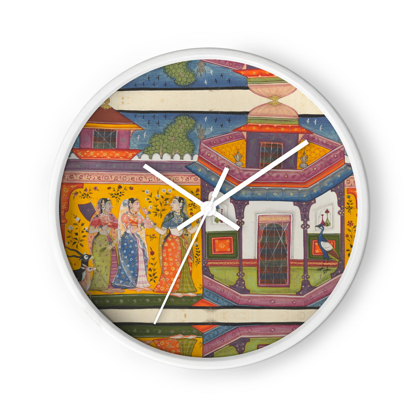 Monsoon Ragini — Mughal Palace Wall Clock — view 1