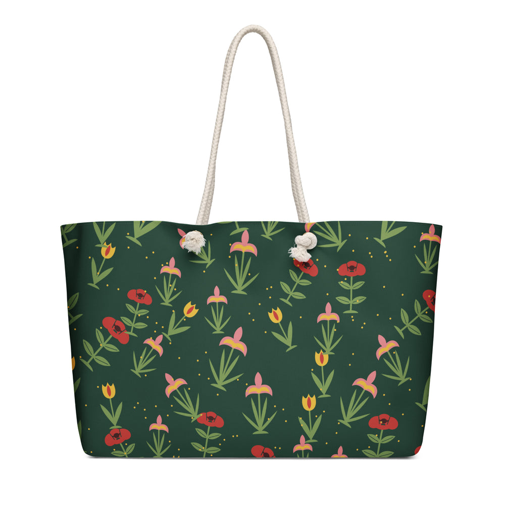 Midnight Garden — Mughal Floral Weekender Bag — view 7